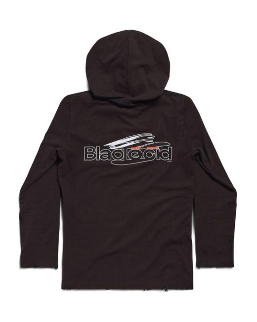 Balenciaga Black Ai Generated Hooded T-shirt