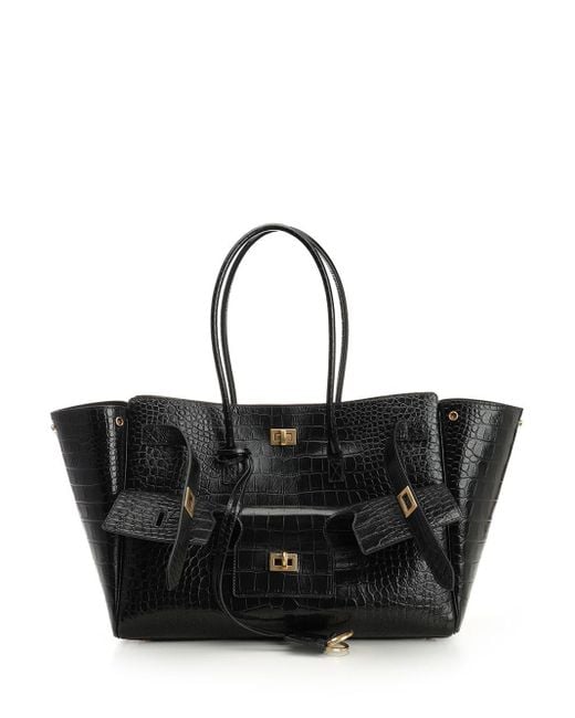 Balenciaga Black Medium "carry All Bel Air" Bag