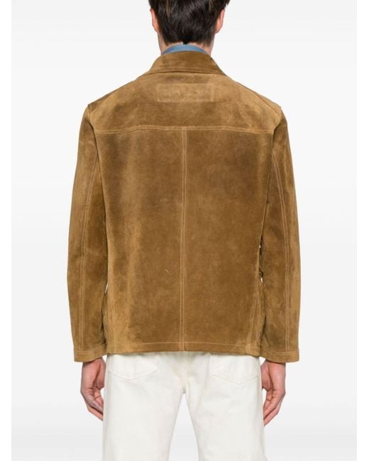 Fay Brown 4 Ganci Archive Suede Jacket for men