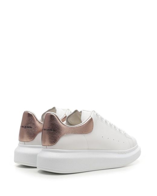 Alexander McQueen White "oversized" Lace-up Sneakers