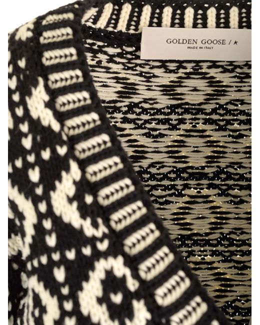 Golden Goose Deluxe Brand Black Cropped Cardigan
