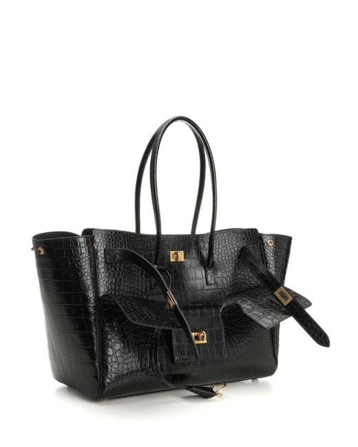Balenciaga Black Medium "carry All Bel Air" Bag