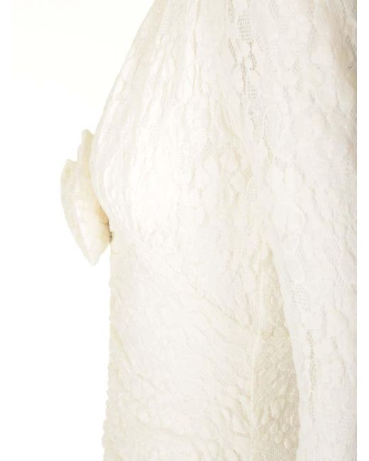 ROTATE BIRGER CHRISTENSEN White Lace Mini Dress