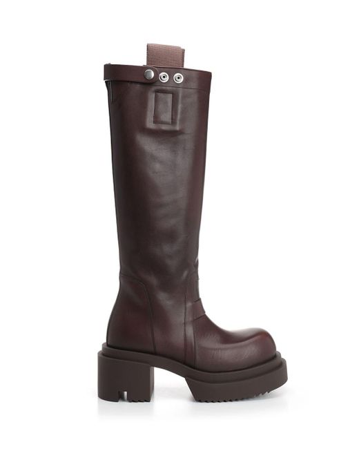 Rick Owens Brown "bogun" Boots