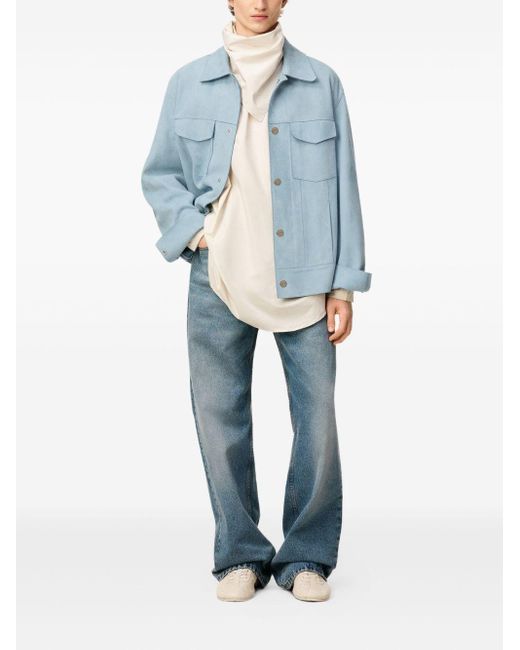 AMI Blue Suede Jacket