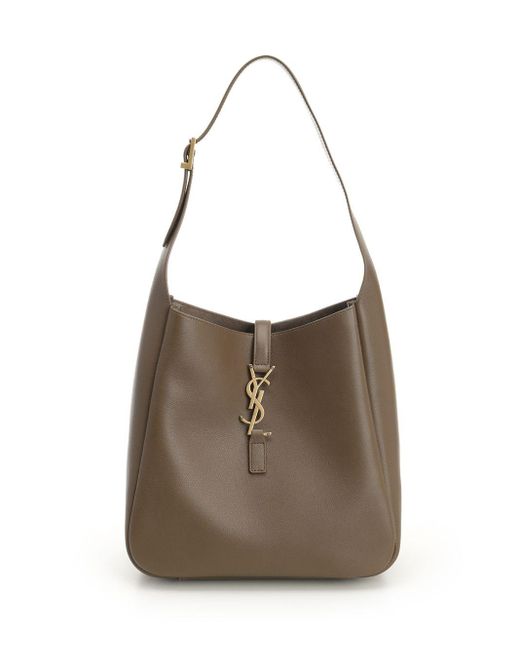 Saint Laurent Brown "le 5 À 7" Hobo Bag