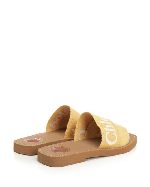 Chloé Natural Woody Mules