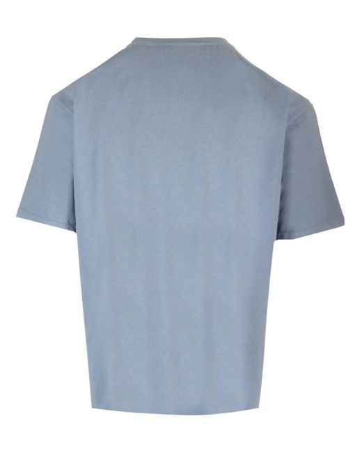 AMISH Blue Cotton T-shirt