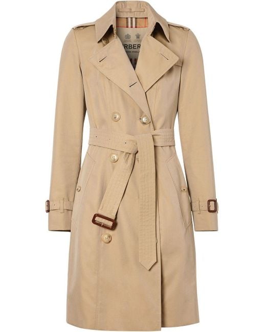 Burberry Women's Natural Chelsea Heritage Double-Breasted Trench Coat