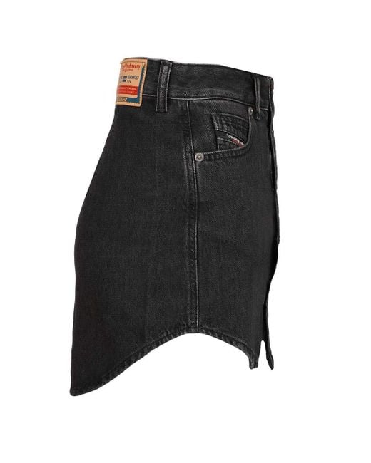 DIESEL Black De-ard Miniskirt