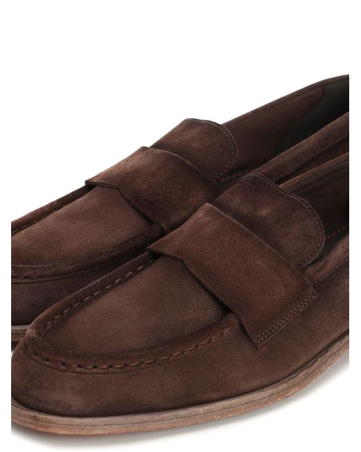 Corvari Brown Suede Moccasin