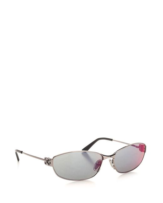 Balenciaga Gray "mercury Oval" Sunglasses