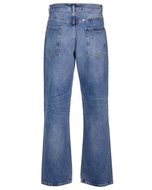 Givenchy Blue Five Pocket Wide Leg Jeans for men
