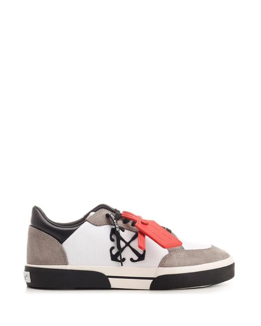 Off-White c/o Virgil Abloh Pink Low Vulcanized Suede Sneakers