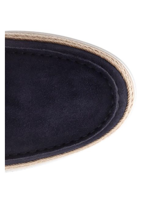 Tod's Blue Slip On Loafers