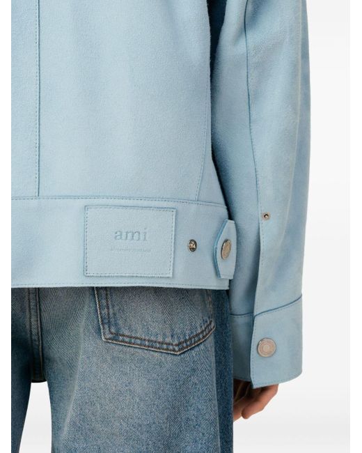 AMI Blue Suede Jacket