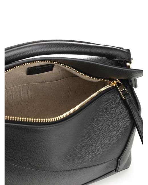 Loewe Black Puzzle Edge Handbags
