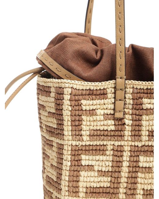 Fendi Metallic "roll Small" Shopper