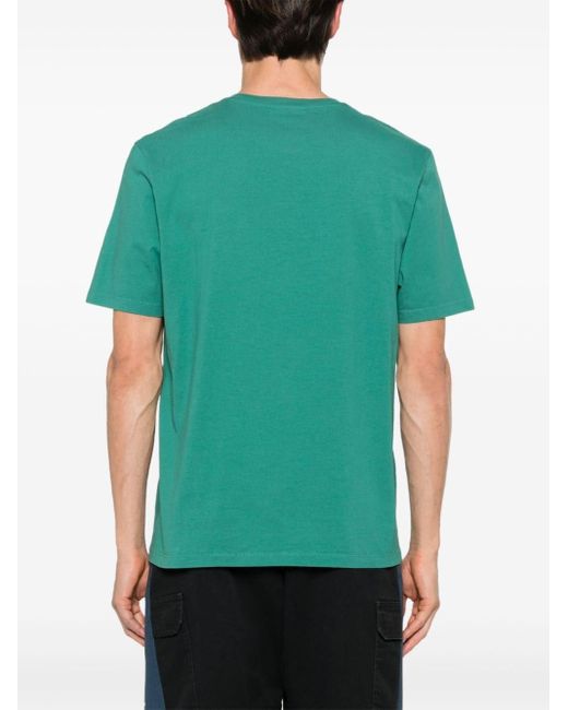 Maison Kitsuné Green T-shirt With Fox Head Patch