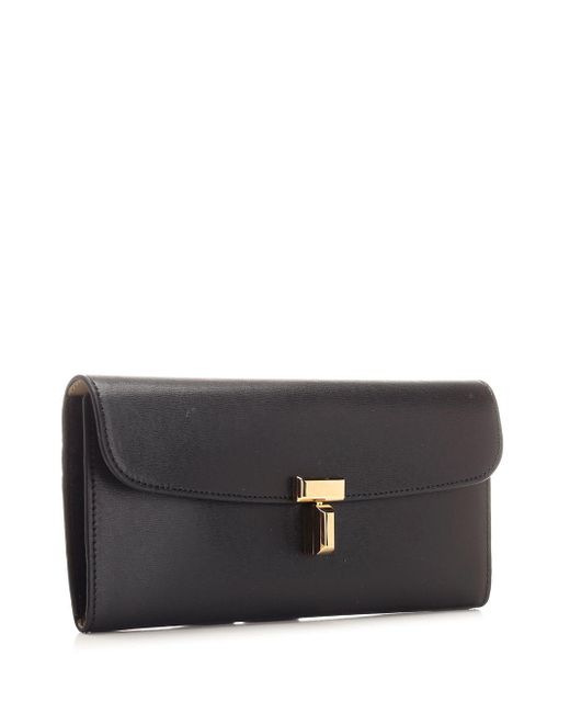 Totême  Black "t-lock" Wallet