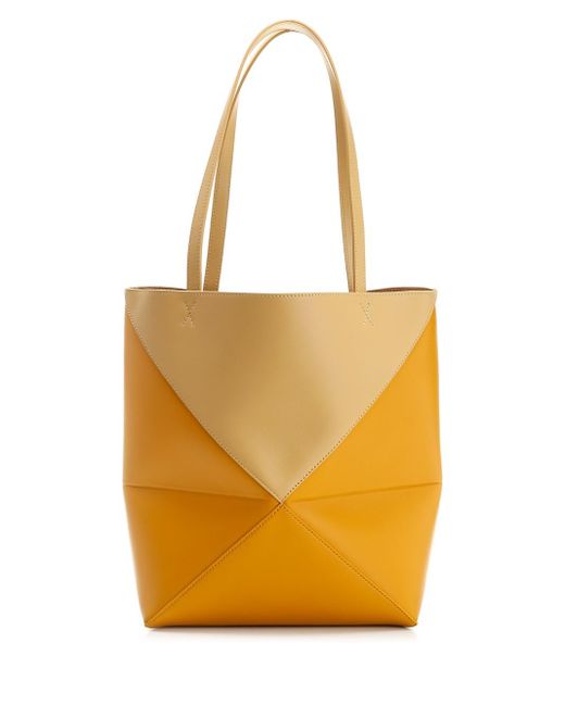 Loewe Orange "puzzle Fold Tote" Bag