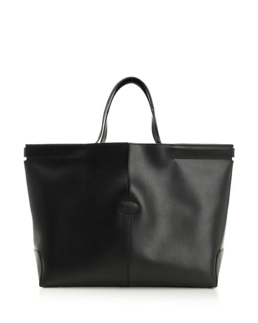 Tod's Black Di Bag Folio Shopping Bag