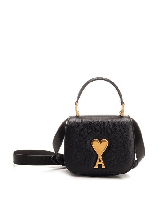 AMI Black "paris Paris" Handbag