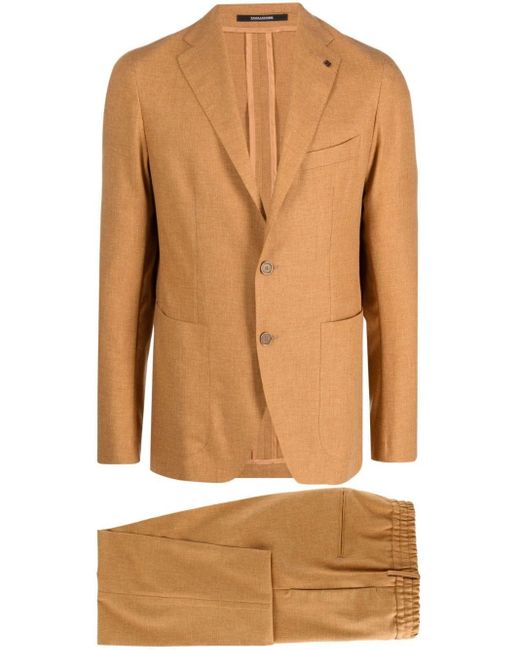 Tagliatore Single-breasted Suit in Natural for Men | Lyst Canada