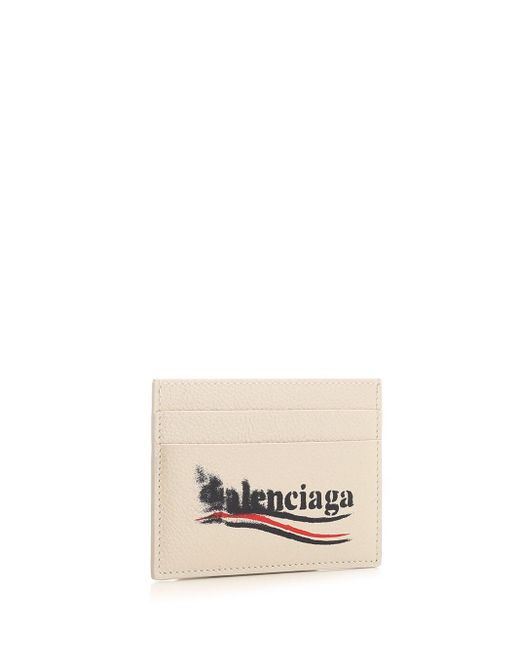 Balenciaga White Leather Card Holder