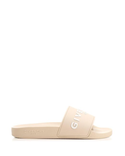 Givenchy Pink Rubber Slide With Logo