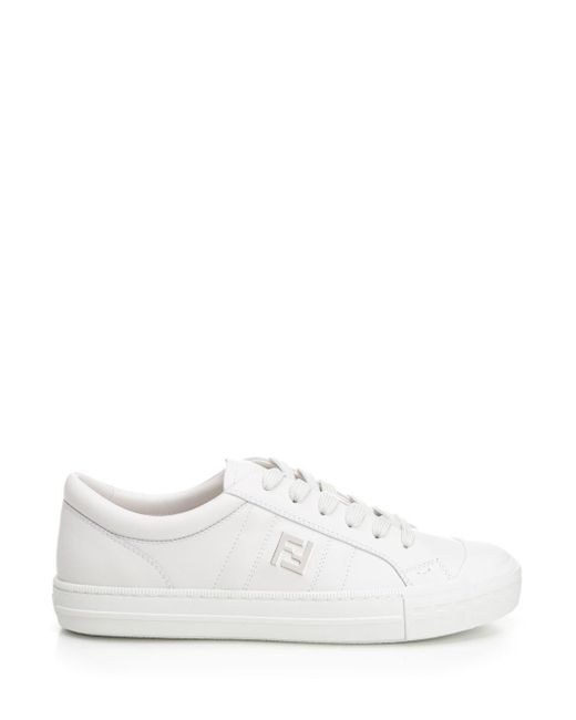 Fendi Women's White domino Sneaker