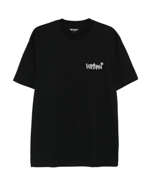Carhartt Black "wiptopia Script" T-shirt