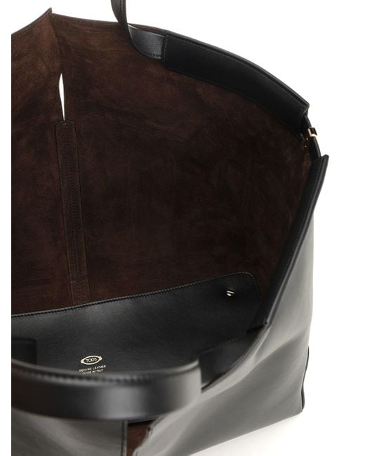 Tod's Black Di Bag Folio Shopping Bag
