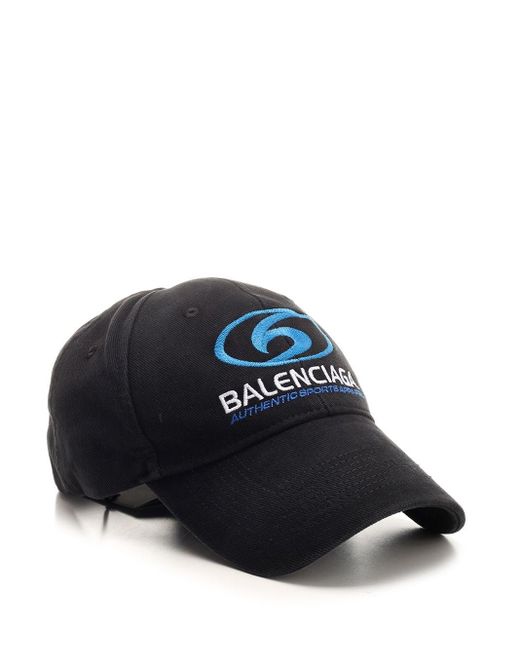 Balenciaga Blue "surfer" Cap With Logo