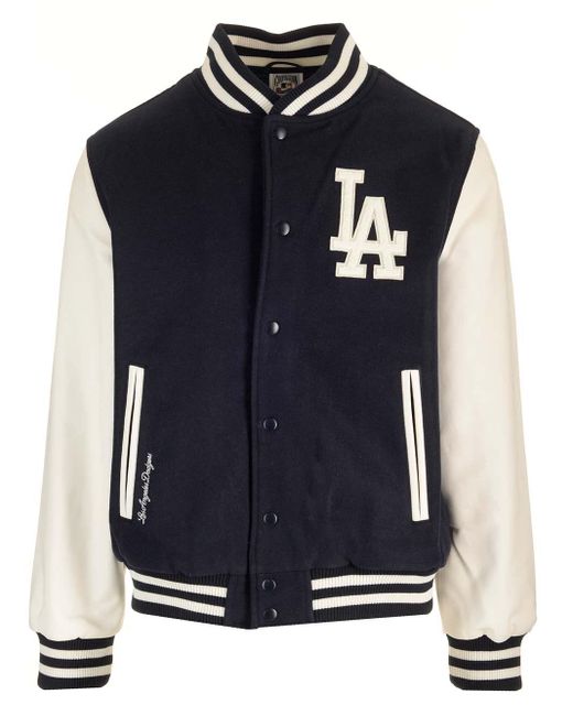 KTZ Blue La Dodgers Mlb World Series Varsity Jacket for men