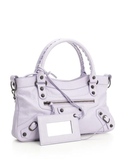 Balenciaga White "le City First" Bag