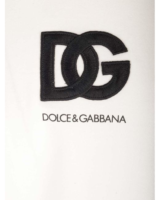 Dolce & Gabbana White Crew Neck T-shirt