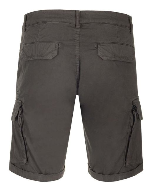 Al Duca D'aosta Gray Cargo Shorts for men