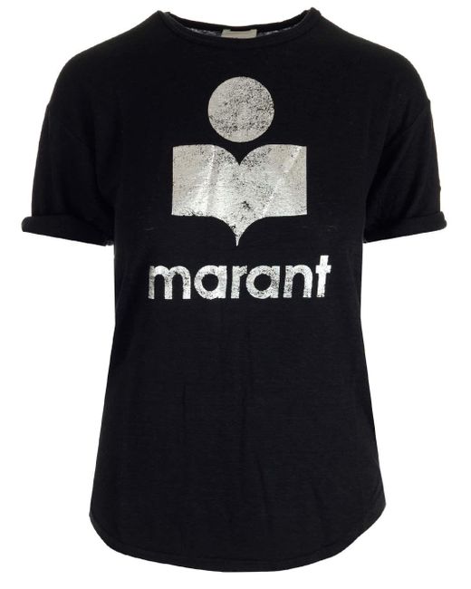 Étoile Isabel Marant "koldi" T-shirt in Black | Lyst