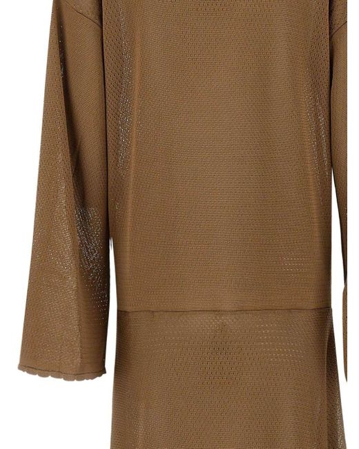 ワンピース The Attico Openwork mini dress The Attico Openwork Mini Dress in White | Lyst