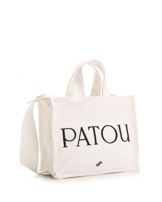 Patou White Small "" Tote Bag