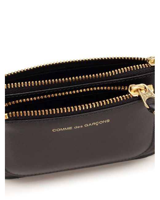 Comme des Garçons Black Small Leather Coin Purse Wallets