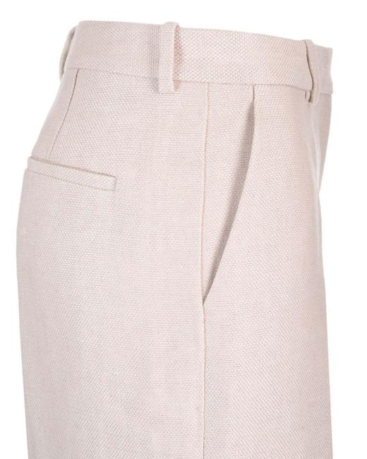 Theory Pink High-Waisted Trousers