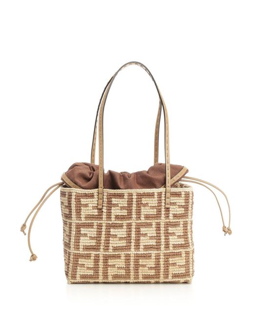 Fendi Metallic "roll Small" Shopper