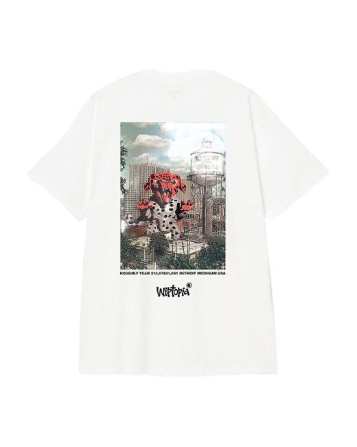 Carhartt White "wiptopia" T-shirt