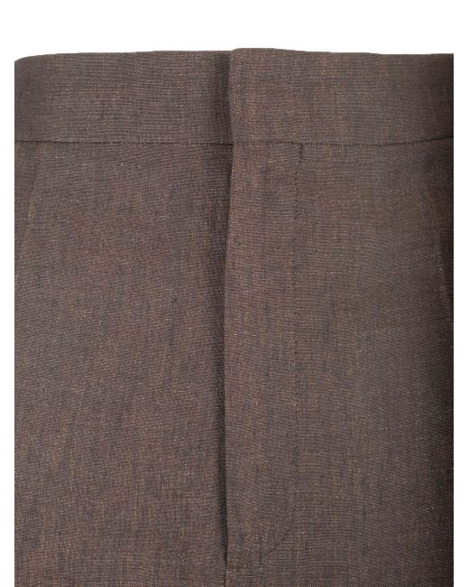 Loewe Brown Linen Trousers
