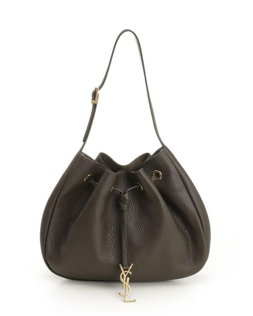 Saint Laurent Black "paris Vii" Hobo Bag