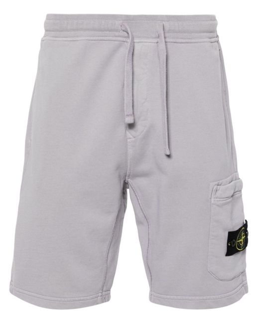 Stone Island Gray Grey Cargo Bermuda Shorts for men