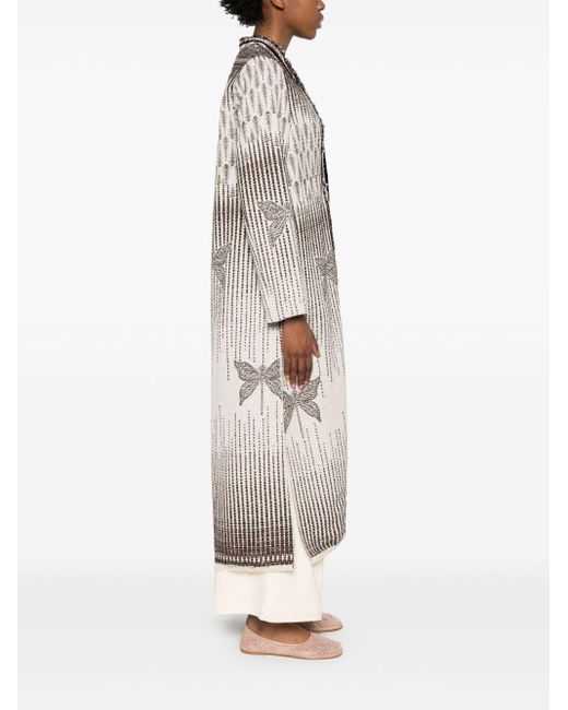 Forte Forte Gray "libelle" Jacquard Coat