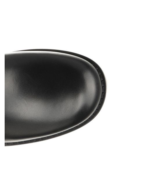 Dries Van Noten Black Leather Derby Shoe